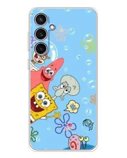 Чехол для Samsung Galaxy S24 FE с картинкой «Веселые пузырьки»