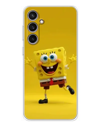Чехол для Samsung Galaxy S24 FE с картинкой «Позитивный Губка Боб» Чехол для Samsung Galaxy S24 FE с картинкой «Позитивный Губка Боб»
