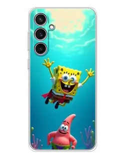 Чохол для Samsung Galaxy S24 FE з картинкою «Спанч Боб під водою»