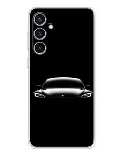 Чехол для Samsung Galaxy S24 FE с картинкой «Фары Tesla Night» Чехол для Samsung Galaxy S24 FE с картинкой «Фары Tesla Night»