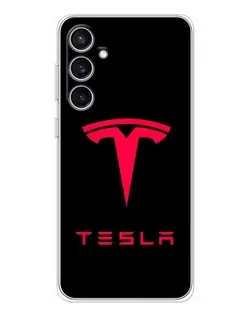 Чехол для Samsung Galaxy S24 FE с картинкой «Tesla Red Logo» Чехол для Samsung Galaxy S24 FE с картинкой «Tesla Red Logo»