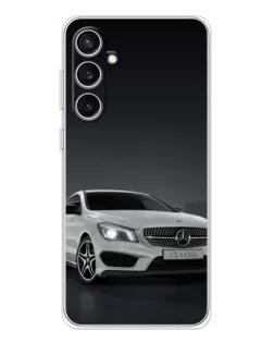 Чехол для Samsung Galaxy S24 FE с картинкой «Mercedes AMG GT Silver»
