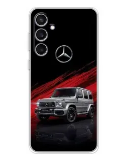 Чехол для Samsung Galaxy S24 FE с картинкой «Mercedes G-Class красный»