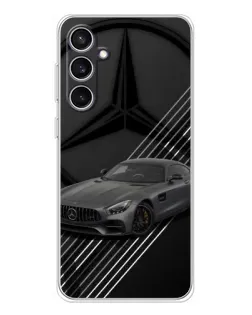 Чехол для Samsung Galaxy S24 FE с картинкой «Mercedes AMG — графика»