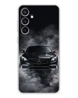 Чехол для Samsung Galaxy S24 FE с картинкой «Mercedes в дыму»
