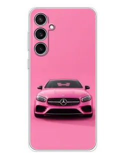 Чохол для Samsung Galaxy S24 FE з картинкою «Рожевий Mercedes AMG»