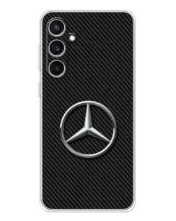 Чохол для Samsung Galaxy S24 FE з картинкою «Карбоновий Mercedes стиль»
