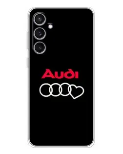Чехол для Samsung Galaxy S24 FE с картинкой «Логотип Audi Heart»