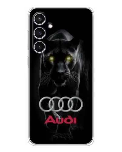 Чехол для Samsung Galaxy S24 FE с картинкой «Пантера и Audi»