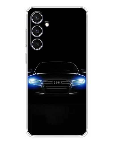 Чехол для Samsung Galaxy S24 FE с картинкой «Audi в неоне»