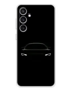 Чехол для Samsung Galaxy S24 FE с картинкой «Взгляд Audi в темноте»