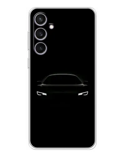 Чехол для Samsung Galaxy S24 FE с картинкой «Взгляд Audi в темноте»