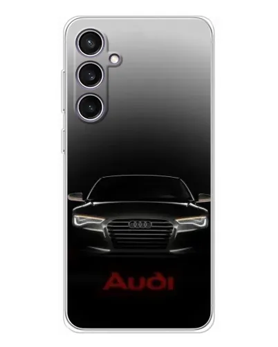 Чехол для Samsung Galaxy S24 FE с картинкой «Audi — градиентный контур»