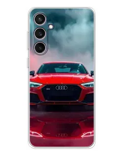 Чехол для Samsung Galaxy S24 FE с картинкой «Audi RS — красный стиль»