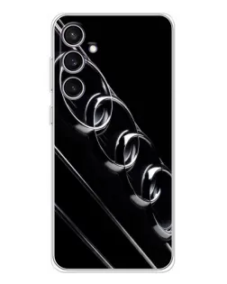 Чехол для Samsung Galaxy S24 FE с картинкой «Audi — абстрактные кольца»