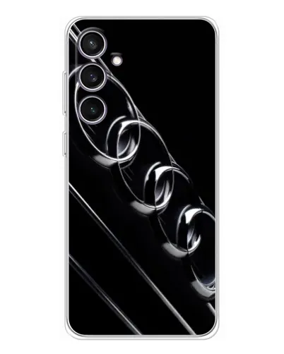 Чехол для Samsung Galaxy S24 FE с картинкой «Audi — абстрактные кольца»