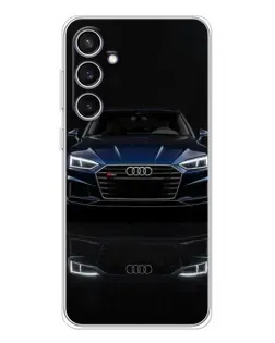 Чехол для Samsung Galaxy S24 FE с картинкой «Audi — ночное отражение»