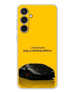 Чехол для Samsung Galaxy S24 FE с картинкой «Lamborghini Huracan черный»
