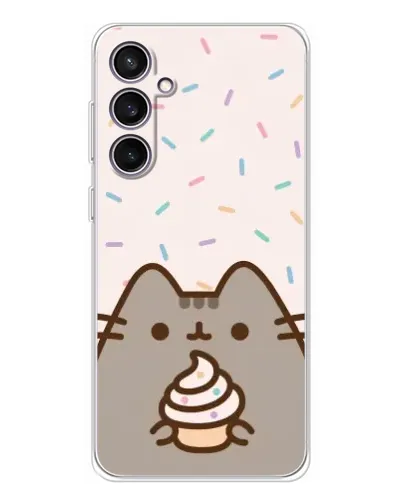 Чехол для Samsung Galaxy S24 FE с картинкой «Пушин с кексом» Чехол для Samsung Galaxy S24 FE с картинкой «Пушин с кексом»