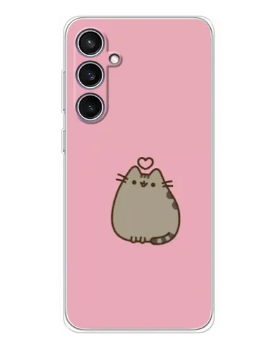 Чехол для Samsung Galaxy S24 FE с картинкой «Pusheen сердце» Чехол для Samsung Galaxy S24 FE с картинкой «Pusheen сердце»