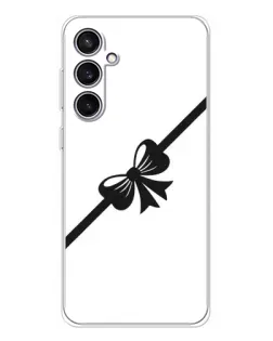 Чехол для Samsung Galaxy S24 FE с картинкой «Диагональный бант»