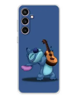 Чехол для Samsung Galaxy S24 FE с картинкой «Стич с укулеле»
