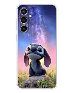 Чехол для Samsung Galaxy S24 FE с картинкой «Стич на рассвете»