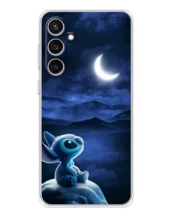 Чехол для Samsung Galaxy S24 FE с картинкой «Лунная ночь Стича»