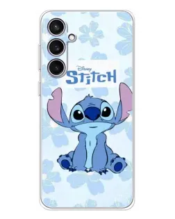 Чехол для Samsung Galaxy S24 FE с картинкой «Stitch среди цветов»