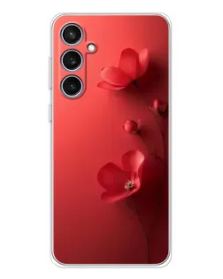 Чехол для Samsung Galaxy S24 FE с картинкой «Маковые соцветия»