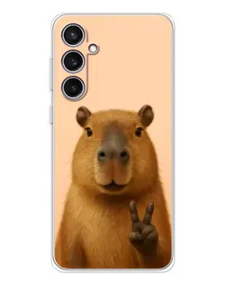 Чохол для Samsung Galaxy S24 FE з картинкою «Капібара вікторія» Чохол для Samsung Galaxy S24 FE з картинкою «Капібара вікторія»