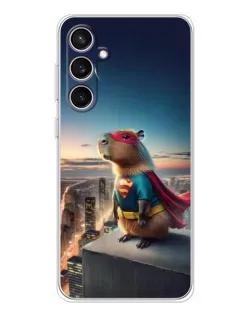 Чохол для Samsung Galaxy S24 FE з картинкою «Капі-мен супергерой» Чохол для Samsung Galaxy S24 FE з картинкою «Капі-мен супергерой»