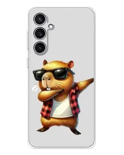 Чохол для Samsung Galaxy S24 FE з картинкою «Капібара репер даб» Чохол для Samsung Galaxy S24 FE з картинкою «Капібара репер даб»