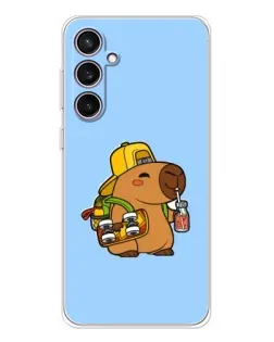 Чохол для Samsung Galaxy S24 FE з картинкою «Капібара на скейті» Чохол для Samsung Galaxy S24 FE з картинкою «Капібара на скейті»