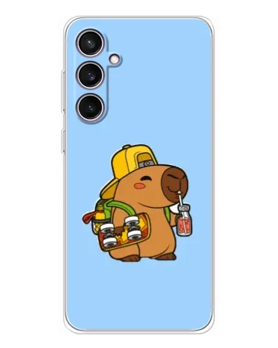 Чехол для Samsung Galaxy S24 FE с картинкой «Капибара на скейте» Чехол для Samsung Galaxy S24 FE с картинкой «Капибара на скейте»