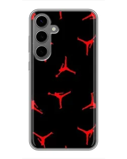 Чехол для Samsung Galaxy S24 Plus с картинкой «Jordan Red Pattern» Чехол для Samsung Galaxy S24 Plus с картинкой «Jordan Red Pattern»