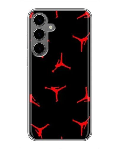 Чехол для Samsung Galaxy S24 Plus с картинкой «Jordan Red Pattern»