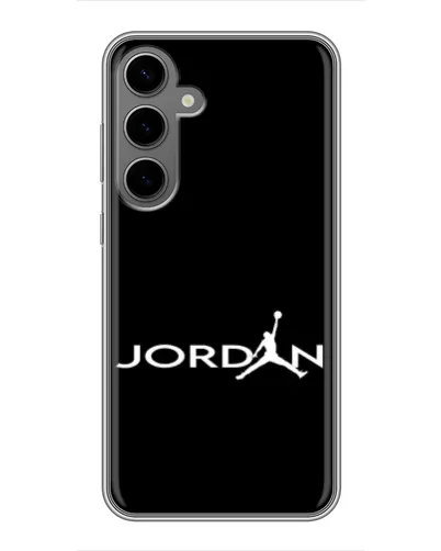 Чехол для Samsung Galaxy S24 Plus с картинкой «Jordan White Logo»