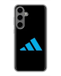 Чехол для Samsung Galaxy S24 Plus с картинкой «Adidas Cyan Logo»