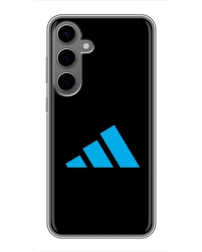Чехол для Samsung Galaxy S24 Plus с картинкой «Adidas Cyan Logo»