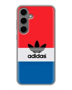 Чехол для Samsung Galaxy S24 Plus с картинкой «Ретро блоки Adidas»