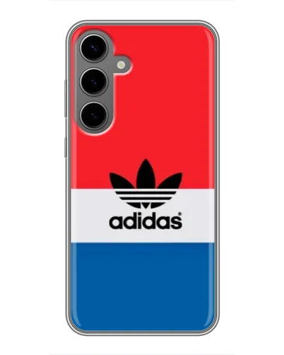 Чехол для Samsung Galaxy S24 Plus с картинкой «Ретро блоки Adidas»