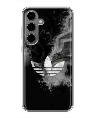 Чехол для Samsung Galaxy S24 Plus с картинкой «Абстрактный дым Adidas»