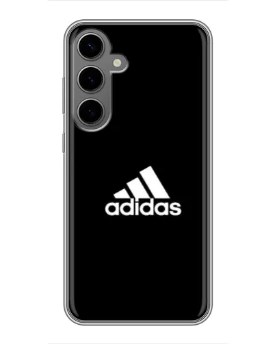 Чехол для Samsung Galaxy S24 Plus с картинкой «Черная классика Adidas»