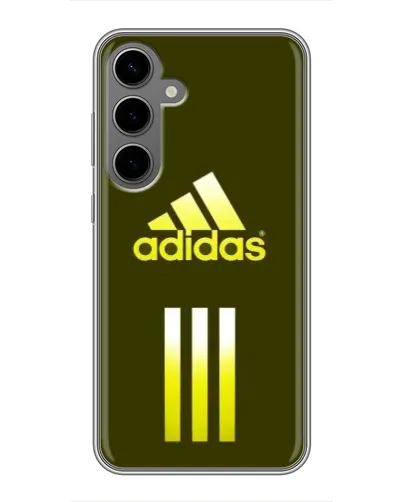 Чехол для Samsung Galaxy S24 Plus с картинкой «Оливковый градиент Adidas»
