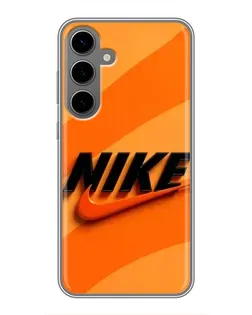 Чехол для Samsung Galaxy S24 Plus с картинкой «Оранжевый драйв Nike» Чехол для Samsung Galaxy S24 Plus с картинкой «Оранжевый драйв Nike»