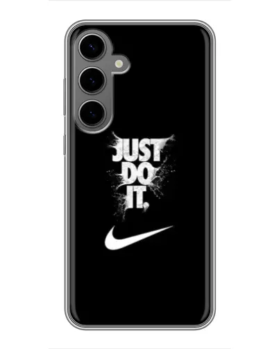 Чехол для Samsung Galaxy S24 Plus с картинкой «Текстовый принт Nike» Чехол для Samsung Galaxy S24 Plus с картинкой «Текстовый принт Nike»