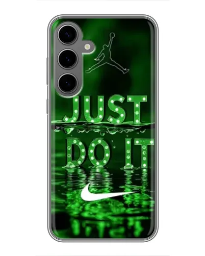 Чехол для Samsung Galaxy S24 Plus с картинкой «Зеленый неоновый Nike» Чехол для Samsung Galaxy S24 Plus с картинкой «Зеленый неоновый Nike»