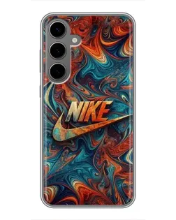 Чехол для Samsung Galaxy S24 Plus с картинкой «Nike в абстракции»