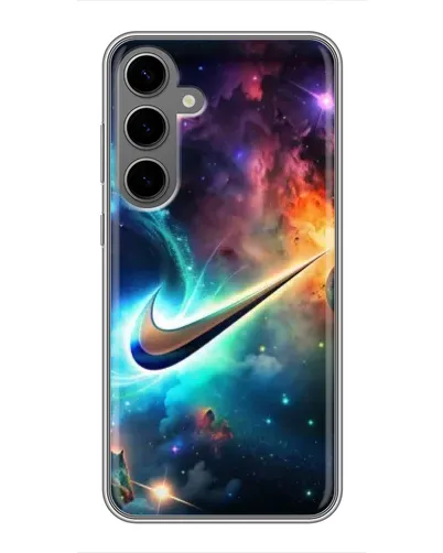 Чехол для Samsung Galaxy S24 Plus с картинкой «Космический Nike Swoosh» Чехол для Samsung Galaxy S24 Plus с картинкой «Космический Nike Swoosh»